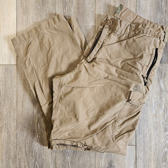 Timberland Pants Timberland Cargo Pants Zip Off Shorts Mens 34